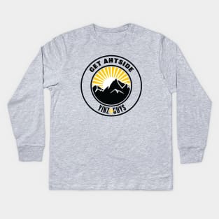 Get Ahtside Yinz Guys Kids Long Sleeve T-Shirt